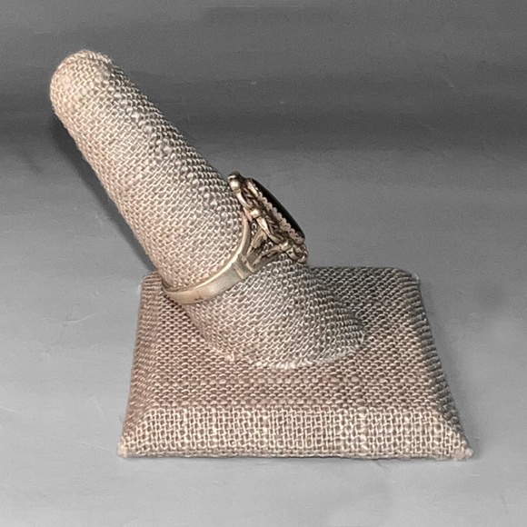 Vintage Silver & Hematite Ring - Picture 7 of 7